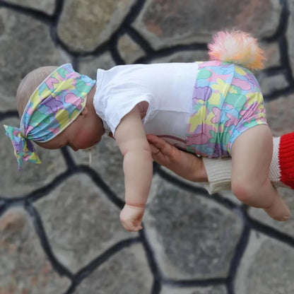 Poupée reborn Bertha Softy de 60 cm yeux ouverts - Maddie