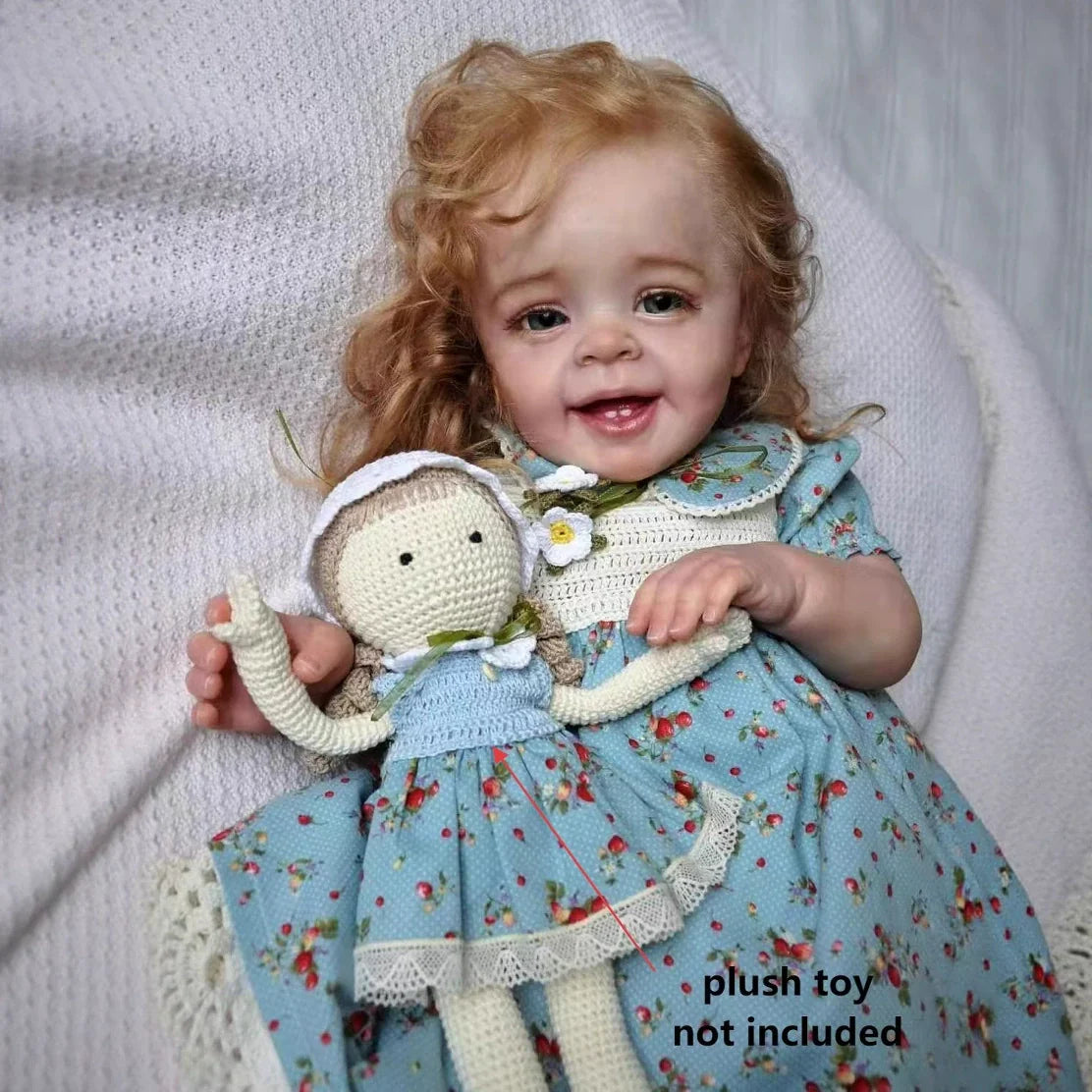 Molly 50cm Realistic Blonde Hair Smile Reborn Baby Yannik