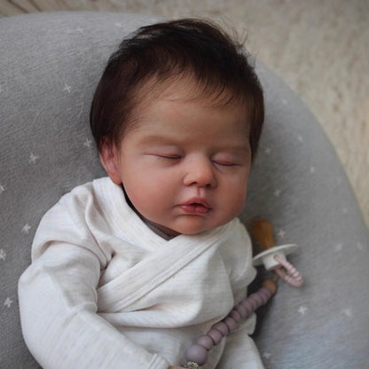 19 Inches Lifelike Closed Eyes Soft Body Reborn Doll-Zain
