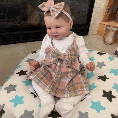 Poupée reborn Myron Softy de 60 cm yeux ouverts - Kodi