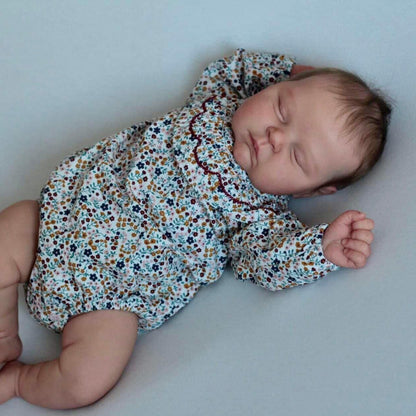 Poupée Reborn Filles Sylvia de 20 pouces avec les yeux fermés - Peaches