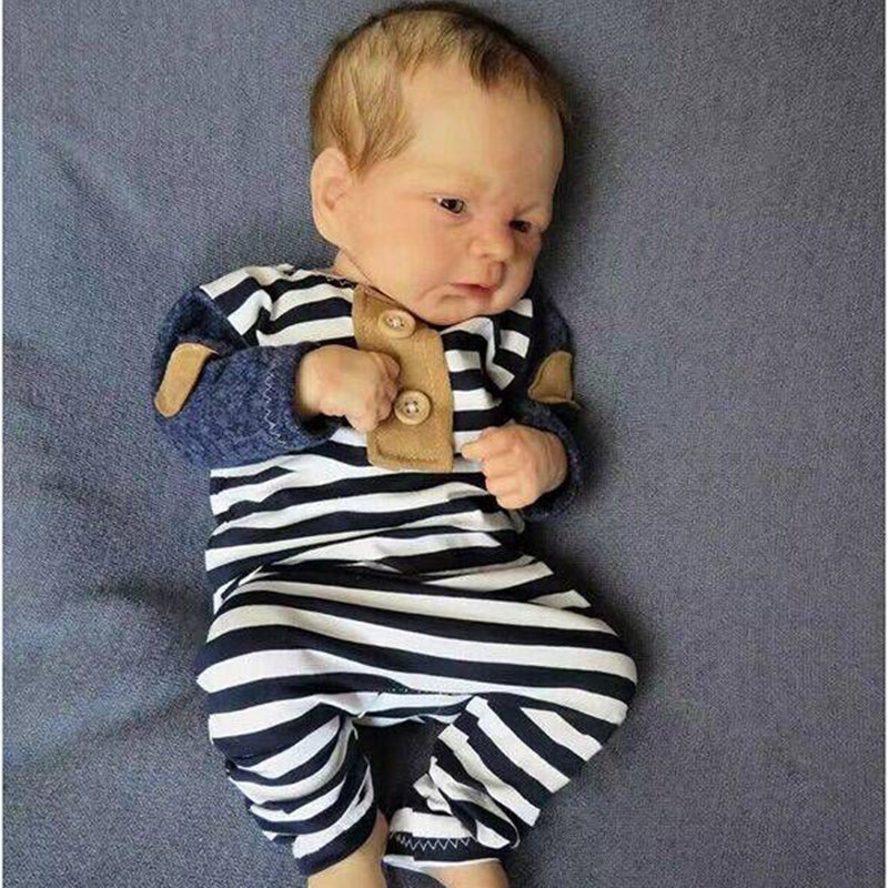 Leona Yeux ouverts 19 pouces Reborn Dolls-Elijah