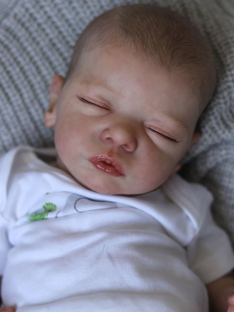 Elvira 19 Inch Lifelike Reborn Dolls With Closed Eyes-romy