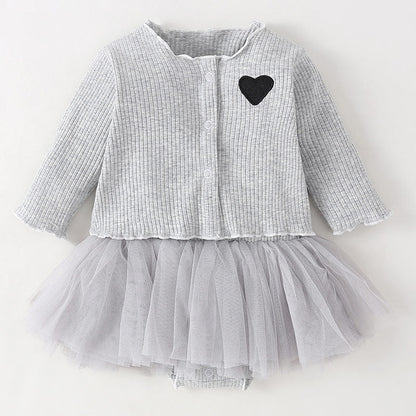 Ensemble de 2 pièces avec robe et combinaison mignonne pour poupées de 22 à 24 pouces