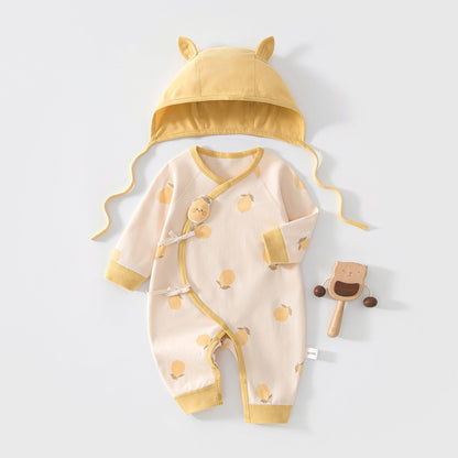 Cartoon Bodysuit and Hat 2-Piece Set for 18-22 Inches Reborn Dolls