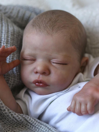 Elvira 19 Inch Lifelike Reborn Dolls With Closed Eyes-romy
