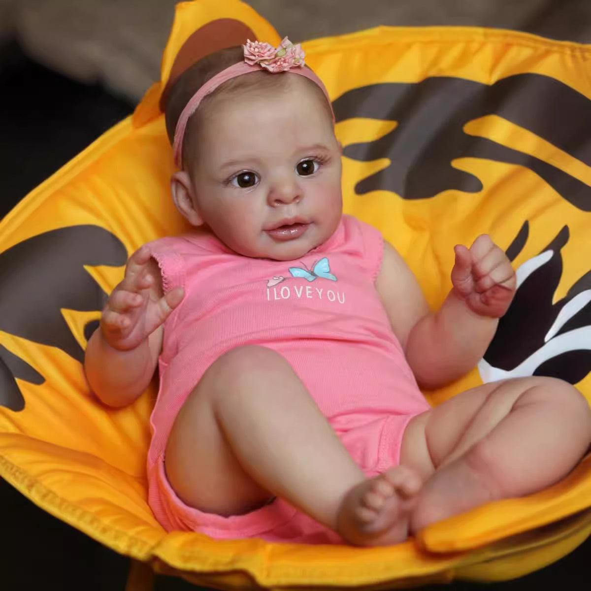 Douces Poupées Reborn Mignonnes de 21 Pouces Sans Cheveux-Jaylan