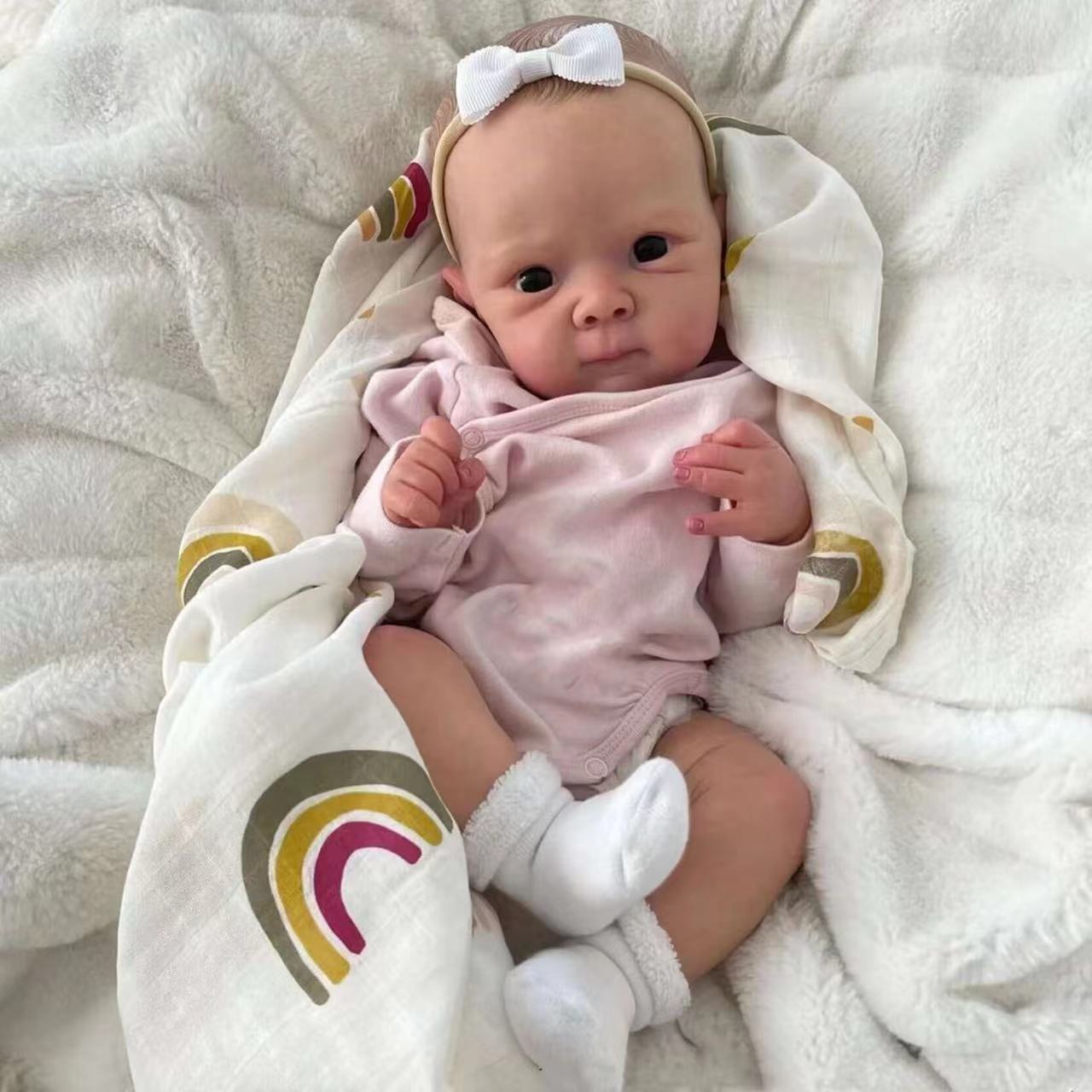 Lydia poupée reborn en vinyle pour filles 18 pouces Bettie