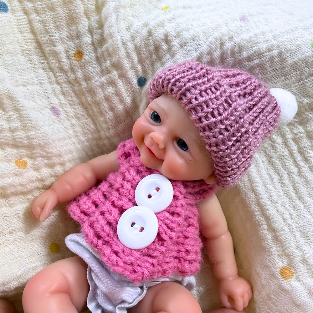 6 Inch Open Eyes Full Silicone Mini Vivienne Triplets Reborn Dolls