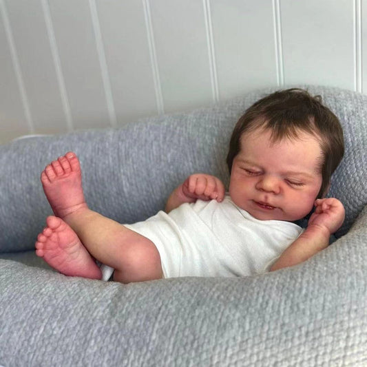 Poupée Reborn réaliste Verne Close Eyes de 19 pouces-Pascale