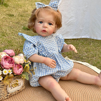 Bébé Reborn blond aux yeux ouverts de 61cm - Sandie