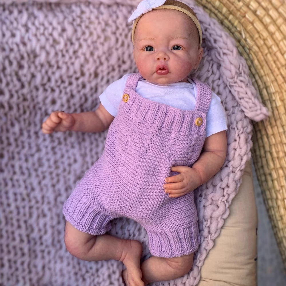 Poupée Reborn mignonne aux yeux ouverts de 20 pouces