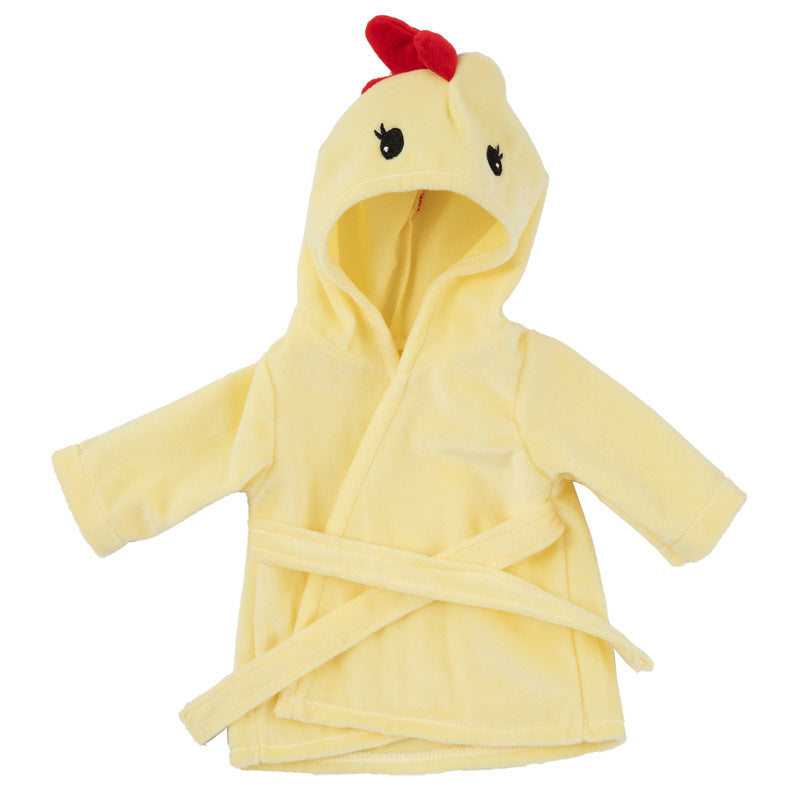 Robe en peluche de dessin animé pour poupées de 30 à 35 cm