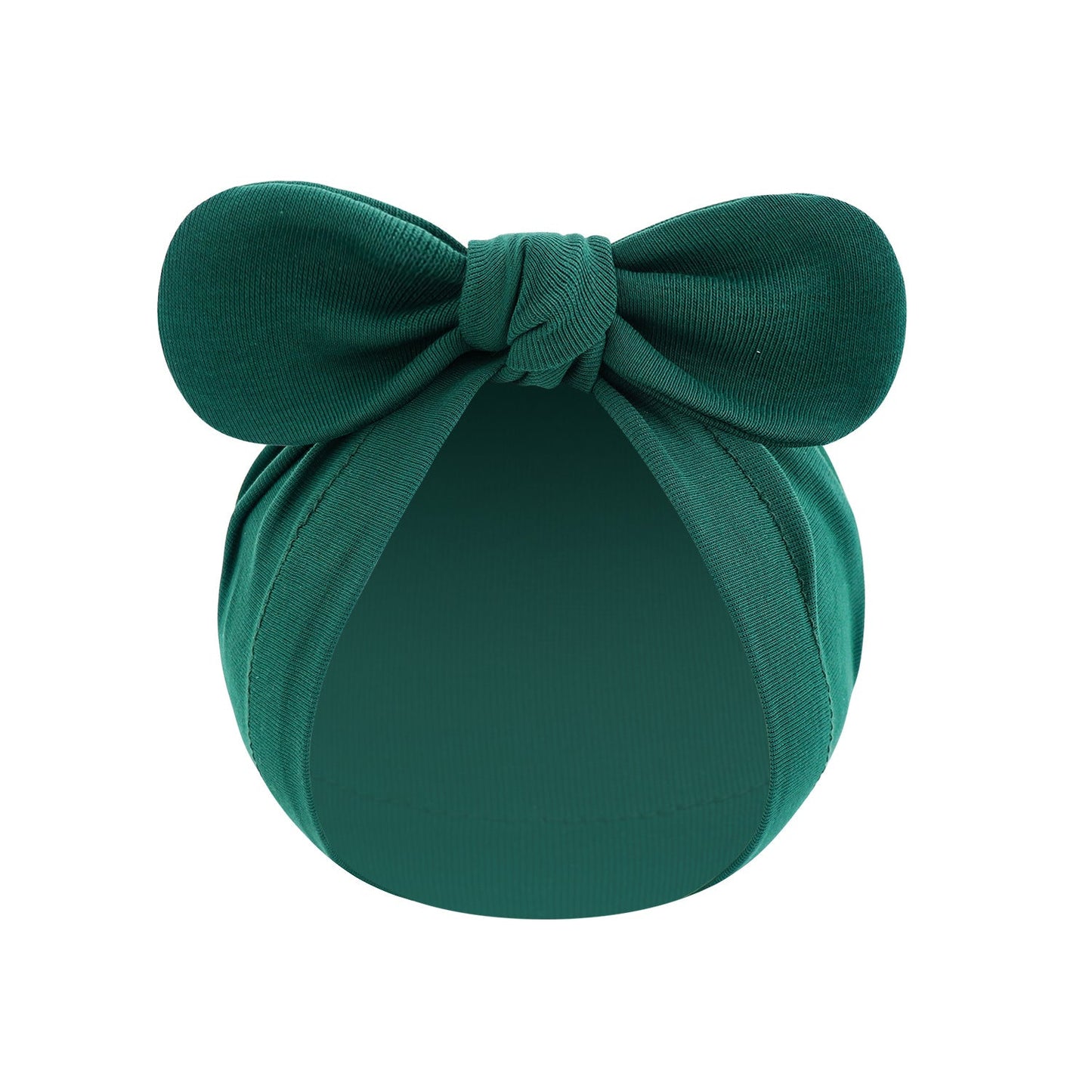 Chapeau de pull noué bandana pour bébé de couleur unie