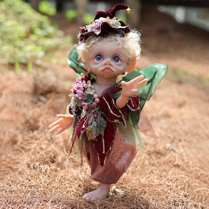 Elfes jumeaux renaissants aux yeux bleus réalistes de 16 pouces