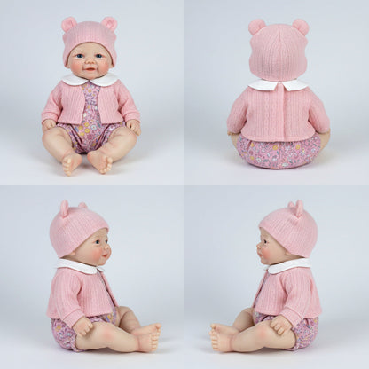 Bébé reborn Vivienne 30cm yeux bleus en silicone