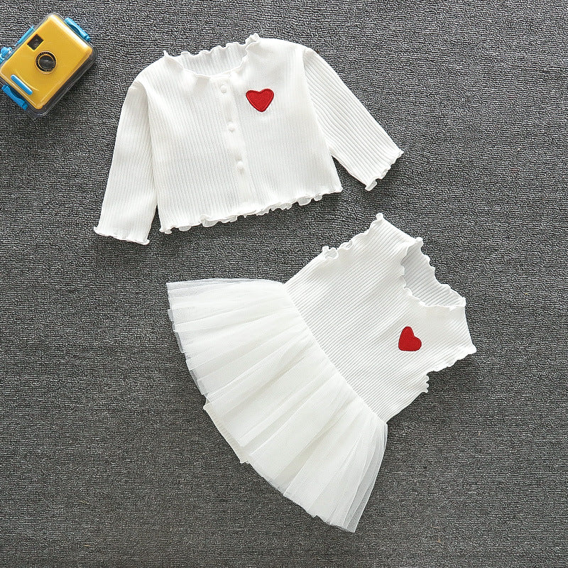 Ensemble de 2 pièces avec robe et combinaison mignonne pour poupées de 22 à 24 pouces