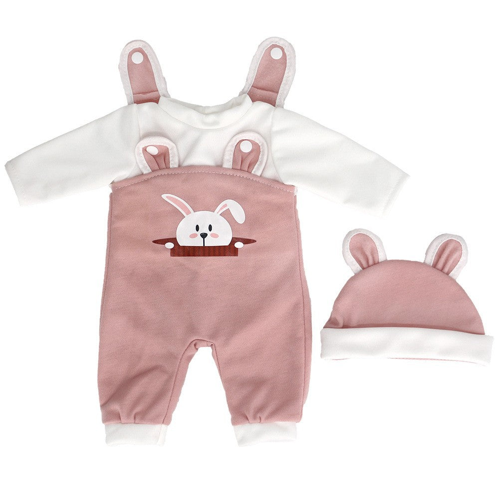 Vêtements d'ours mignons avec chapeau pour poupée reborn de 16 à 18 pouces