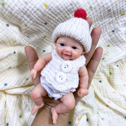 6 Inch Open Eyes Full Silicone Mini Vivienne Triplets Reborn Dolls