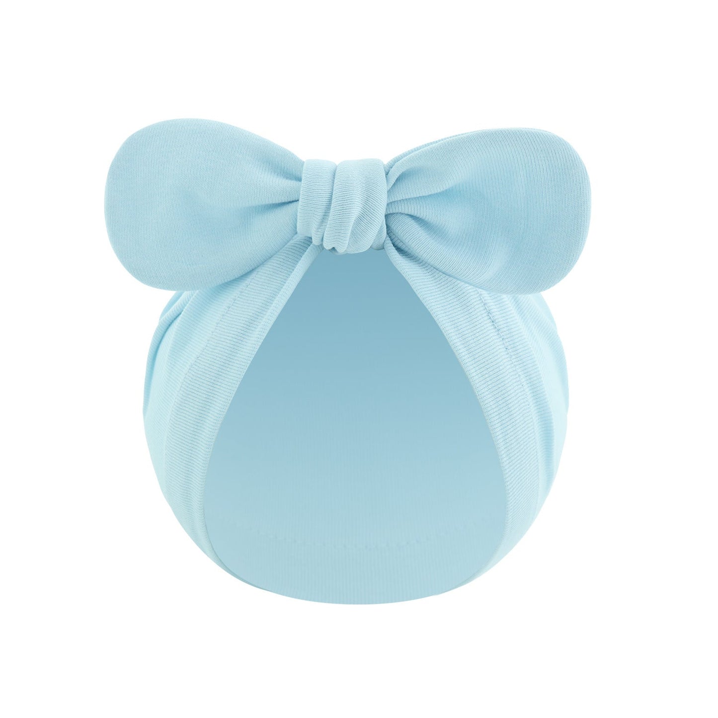 Chapeau de pull noué bandana pour bébé de couleur unie