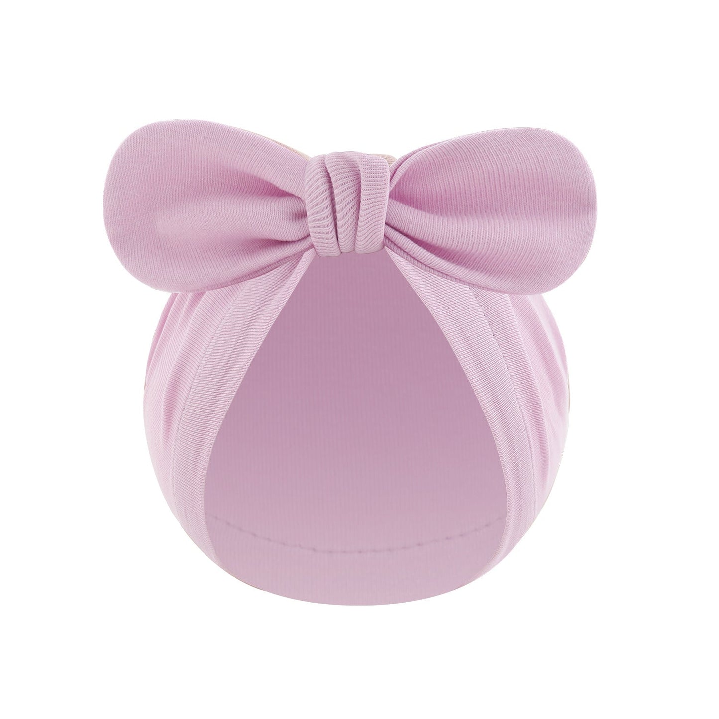 Chapeau de pull noué bandana pour bébé de couleur unie