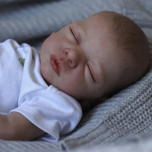 Elvira Poupées Reborn réalistes de 19 pouces avec les yeux fermés-romy