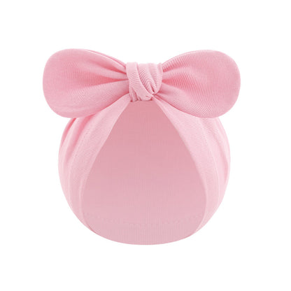 Chapeau de pull noué bandana pour bébé de couleur unie