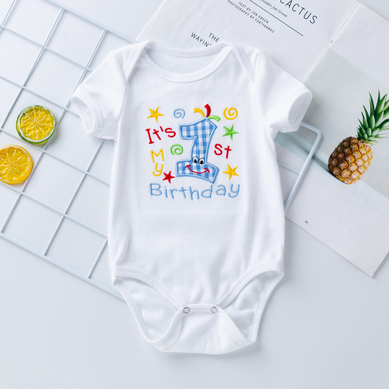 Ensemble 2 pièces short à carreaux brodé à manches courtes pour poupées de 56 à 61 cm 22 à 24 pouces