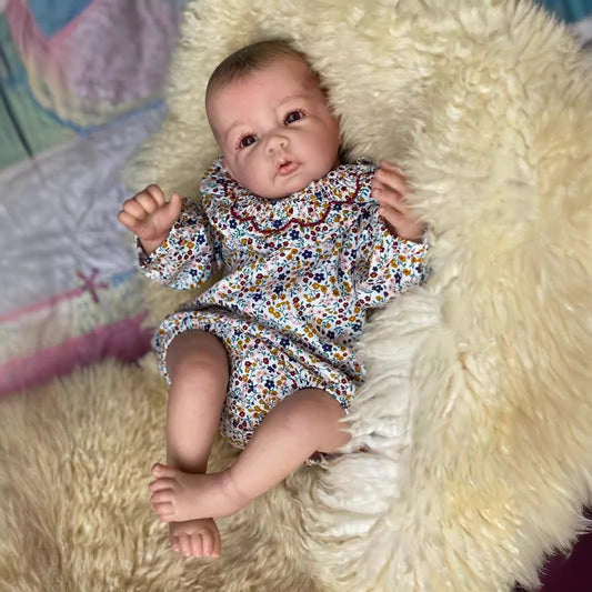 Rodney 20 pouces Poupée Reborn réaliste aux yeux ouverts avec cheveux tirés