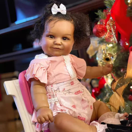 Wendy Poupées Reborn à la peau foncée de 60 cm-Maddie