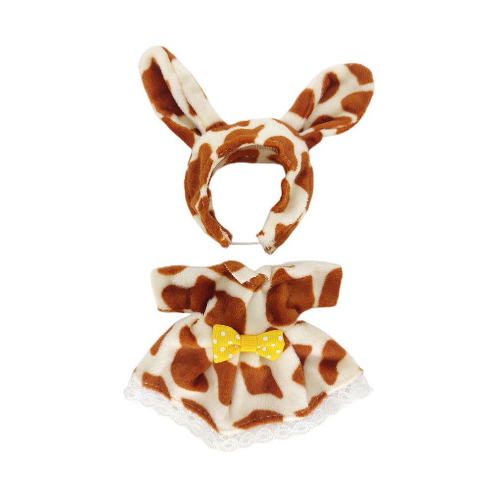 Robe et bandeau de dessin animé pour mini poupées Reborn de 6 pouces et 15 cm