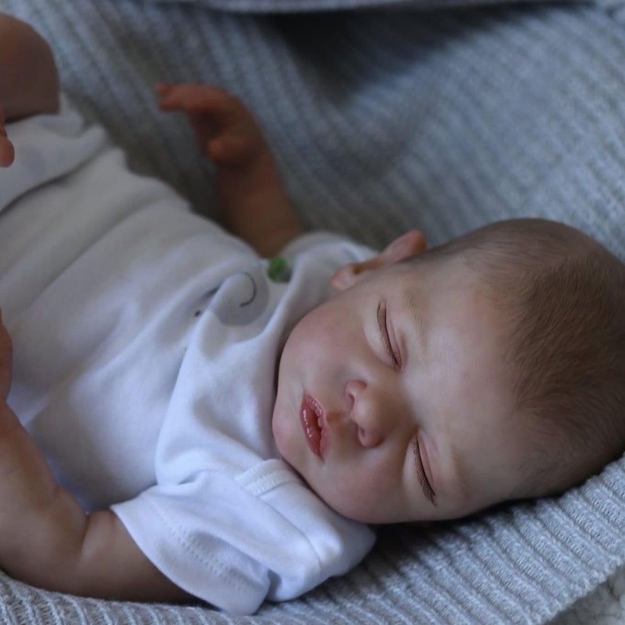 Elvira 19 Inch Lifelike Reborn Dolls With Closed Eyes-romy
