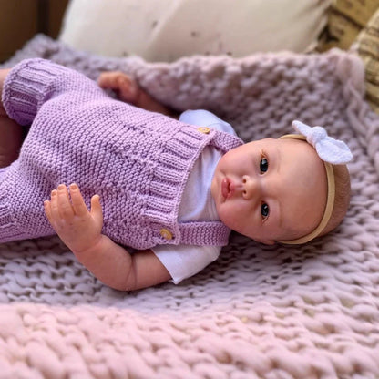 Poupée Reborn mignonne aux yeux ouverts de 20 pouces