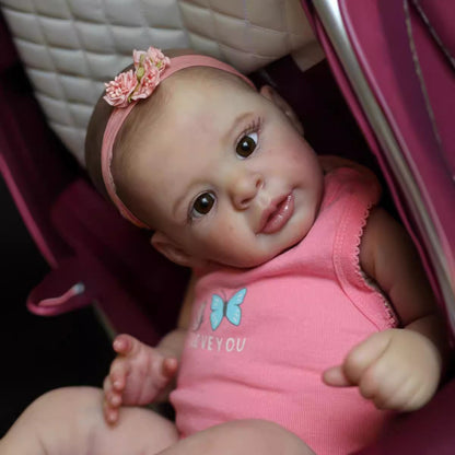 Douces Poupées Reborn Mignonnes de 21 Pouces Sans Cheveux-Jaylan
