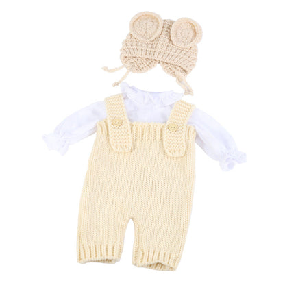 Vêtements de poupée tricotés 3 pièces pour poupées Reborn de 22 à 24 pouces