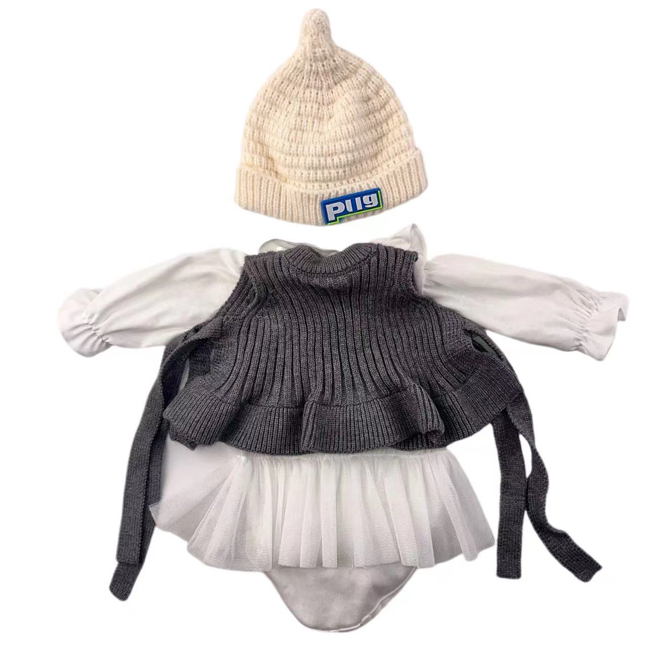 Ensemble robe et chapeau 2 pièces pour poupées Reborn de 21 à 22 pouces