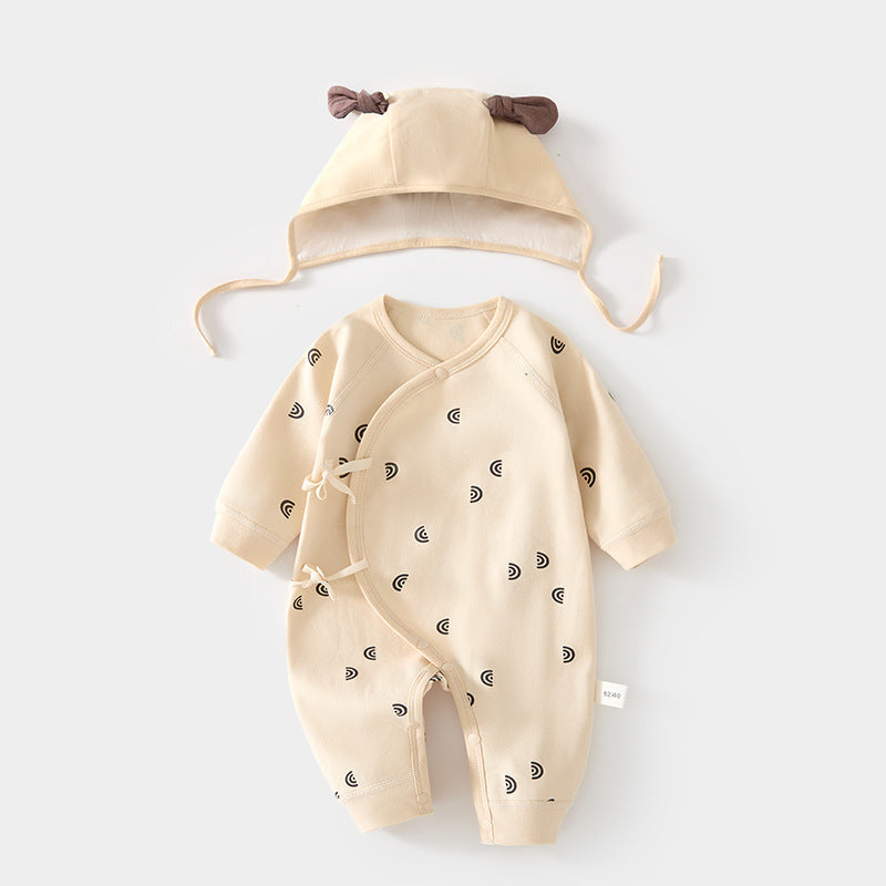 Printed Bodysuit and Hat 2-Piece Set for 18-22 Inches Reborn Dolls