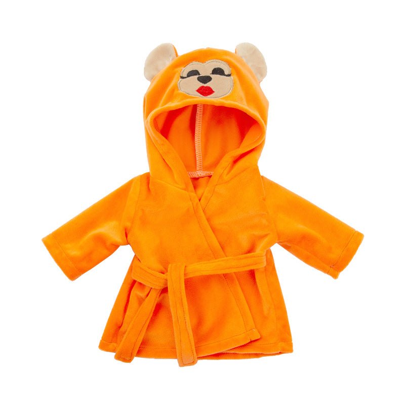 Robe en peluche de dessin animé pour poupées de 30 à 35 cm