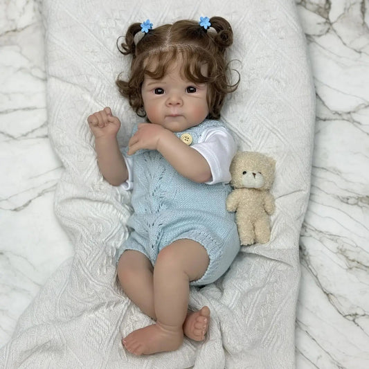 Bébé Reborn doux et câlin de 48cm yeux ouverts - Bettie