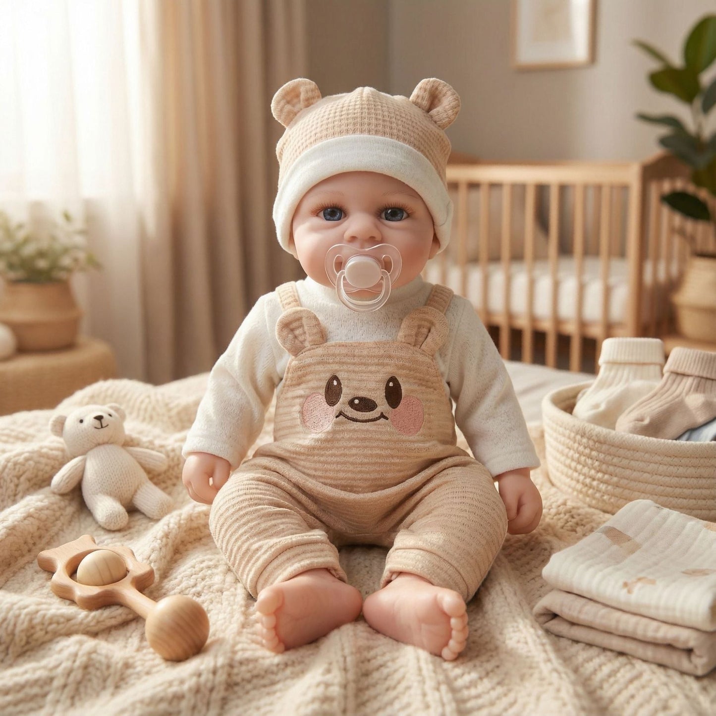 30cm Lifelike Open Eyes Silicone Reborn Doll Girl-Elijah