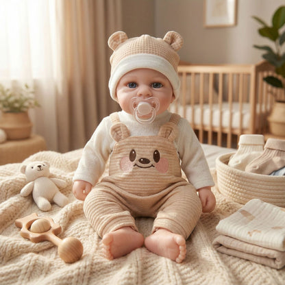 30cm Lifelike Open Eyes Silicone Reborn Doll Girl-Elijah