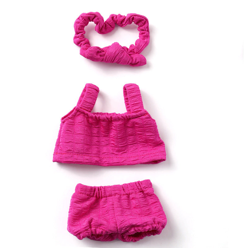 Beautiful Tops, underwear and Headband 3-Piece set for 30cm Reborn Dolls