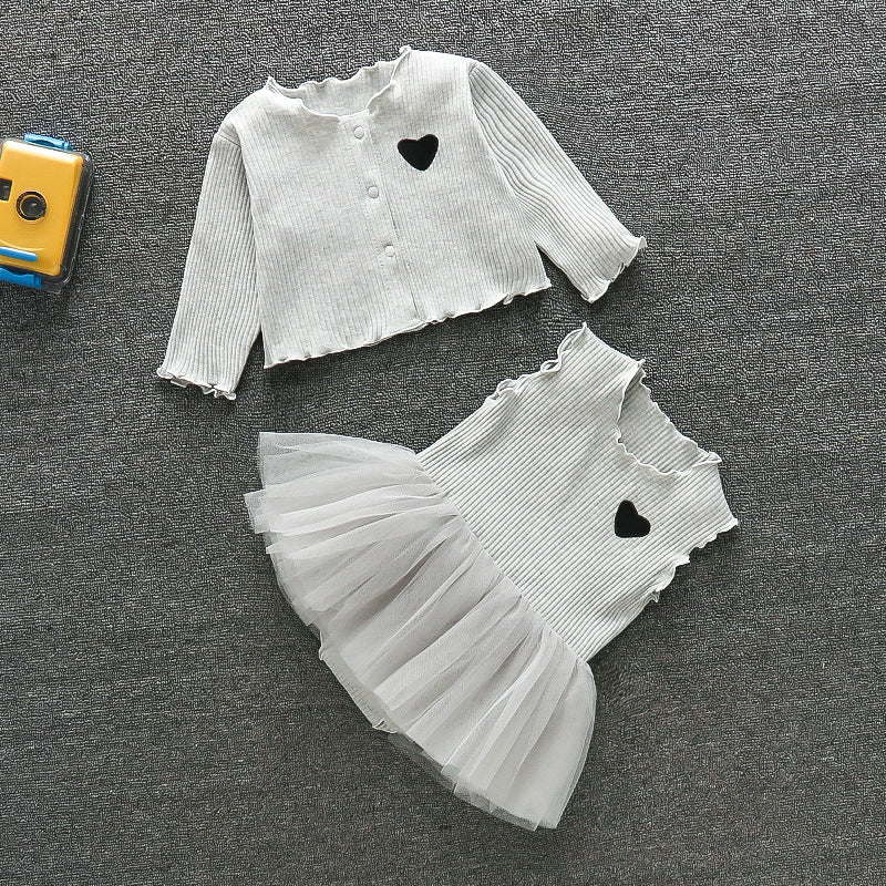 Ensemble de 2 pièces avec robe et combinaison mignonne pour poupées de 22 à 24 pouces