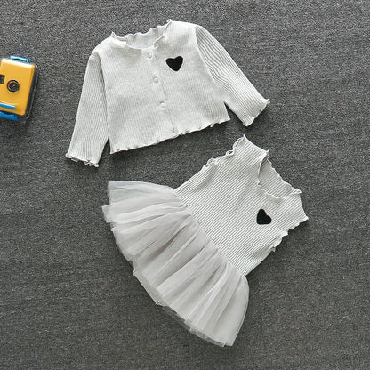 Ensemble de 2 pièces avec robe et combinaison mignonne pour poupées de 22 à 24 pouces