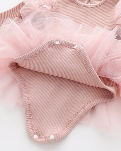 Robe à bretelles à manches longues et bandeau ensemble 2 pièces pour poupées de 56cm (22 pouces)