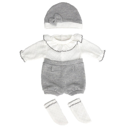 Vêtements mignons avec chapeau pour poupée Reborn de 16 à 18 pouces