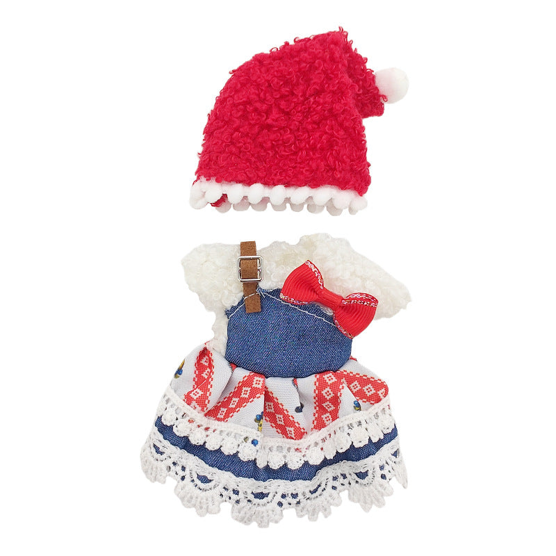 Tenues de Noël de Doux Princess pour mini poupées Reborn de 6 pouces et 15 cm