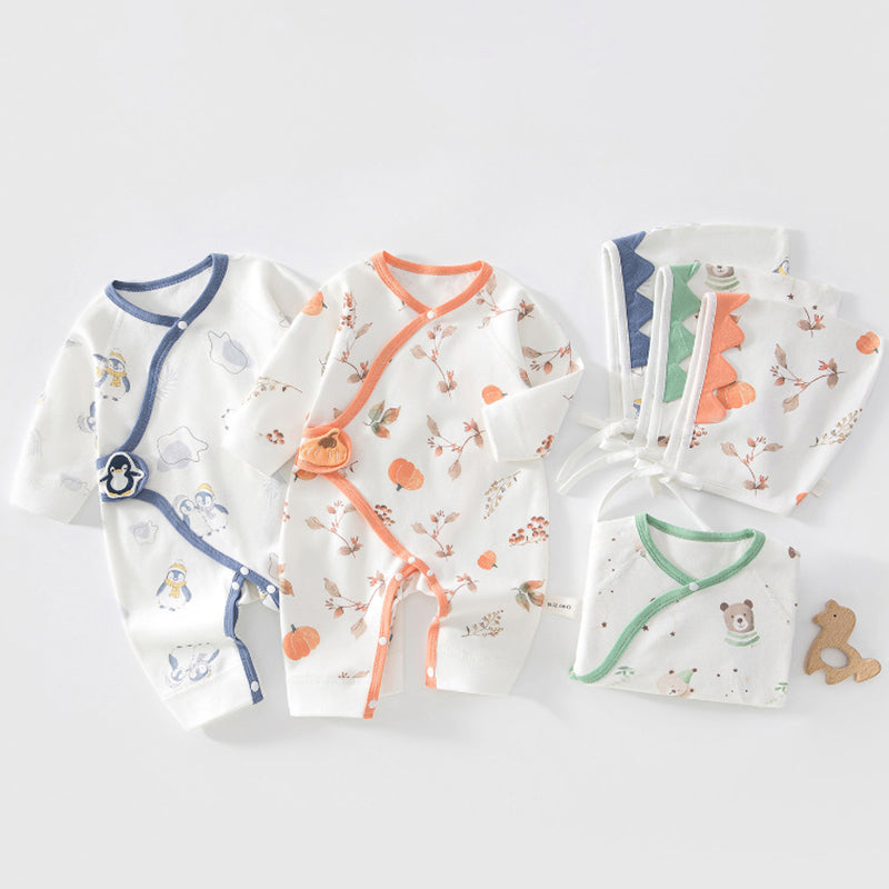 Ensemble 2 pièces comprenant un body imprimé et un chapeau mignons pour poupées reborn de 45 à 55 cm (18 à 22 pouces)