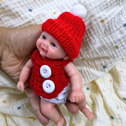6 Inch Open Eyes Full Silicone Mini Vivienne Triplets Reborn Dolls