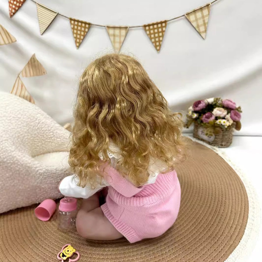 Bébé fille reborn aux cheveux blonds de Claire de 24 pouces - Maddie